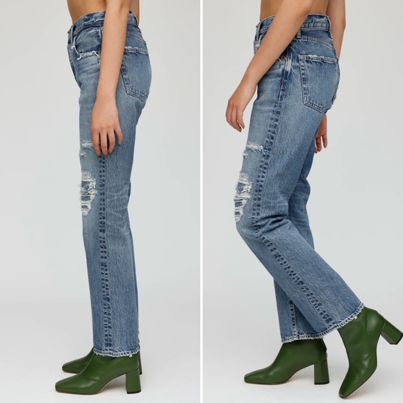 NWT ✨MOUSSY✨ Plymouth Straight Leg Jean in 110 Blue Sz 24 - Picture 9 of 16